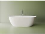 Marmite Cada freestanding compozit Marmite Lagos, 167 x 81 cm, ovala, alb lucios, cu preaplin (625477171103)
