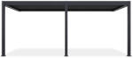 SUN ELEGANCE WALL 3x6 m Motoros antracit Rendezvény terasz pergola + LED világítás (005885) - sungardenpergola
