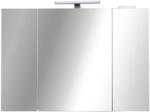 Piramida AKVA Tükrös fürdőszobai szekrény LED világítással - 100 x 69 x15cm (100R) - butortrendelek