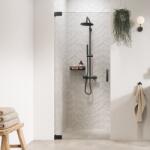 Sealskin Pure uși de duș 100 cm înclinabilă grafit periat/sticlă transparentă PU141006145100 (PU141006145100)