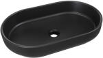 Comad River 2 lavoar 55x35 cm ovale de blat negru mat RIVER 2 BLACK MATT UN 55 ( E-6594 ) (RIVER2BLACKMATTUN55E6594)