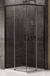 NEW TRENDY Prime Black cabină de duș 100x70 cm dreptunghiular negru mat/sticlă transparentă D-0350A/D-0317A (D0350A/D0317A)