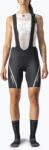 Castelli Női kerékpáros rövidnadrág Castelli Velocissima 3 fekete/ezüst