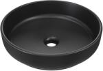 Comad River 1 mosdótál 40x40 cm kerek mosdótálak fekete RIVER 1 BLACK MATT UN 40 ( E-6595 ) (RIVER1BLACKMATTUN40)