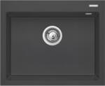 Pyramis Istros gránit mosogató 61x50 cm fekete 070045012 (070045012)