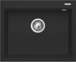 Pyramis Istros gránit mosogató 61x50 cm fekete 070181112 (070181112)