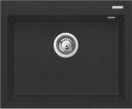 Pyramis Istros gránit mosogató 61x50 cm fekete 070186812 (070186812)