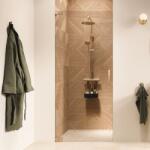 Sealskin Pure zuhanyajtók 90 cm dönthető arany csiszolt/átlátszó üveg PU140906495100 (PU140906495100)