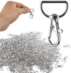  Fémből készült karabiner-horog 500 db-os készlet (KX3617)