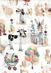  Mintás textil pelenka 1db-os - Élet a farmon - babyshopkaposvar