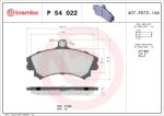 BREMBO Set placute frana BREMBO P 54 022 (P 54 022)