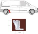 Mercedes-Benz Mercedes Vito 2003-2010 W639 - Hátsó sárvédő első r. jobb tolóajtós (t. t: 3200mm)