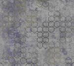  As-Creation New Walls 37424-5 URBAN GRACE Geometrikus grafikus szürkéskék arany fénylő mintarajzolat tapéta (37424-5)