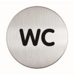 DURABLE Információs piktogram, öntapadó, DURABLE "WC (DB490723)