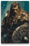  Festés számok szerint - Viking - Északi harcos Méret: 40x60cm, Keretezés: Kartonlemezen