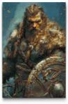  Gyémántszemes kirakó - Viking - Északi harcos Méret: 40x60cm, Keretezés: Kartonlemezen, Gyémántok: Kerek