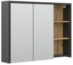 Vicco Viola tükrös szekrény 100x75 cm, antracit/tölgy (24JA10)