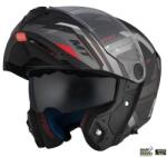 MT Helmets Casca MT Helmets Atom 2 SV Bast - Flip-up, negru/gri mat, Ochelari soare incluși, ECE 22.06 (1335A25251)