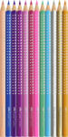 Faber-Castell Színesceruza Készlet SPARKLE Rózsaszín Fém Dobozban 12 Darab/Doboz (ST201737)