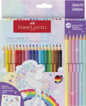 Faber-Castell Grip Unicorn Színes Ceruza Készlet Háromszögletű 18 Darab/készlet 6 Darab Ajándék Pasztell Ceruzával (ST201543)