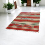 Bakhtar Indiai Kilim szőnyeg 140x200 modern Kelim szőnyeg (02-140200)