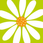 PPD Happy Flower green papírszalvéta 33x33cm, 20db-os