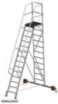 KRAUSE Сгъваема едностранна платформена стълба Krause, Vario Compact, 10 стъпала, основа 2070 м (10833358) (10833358)
