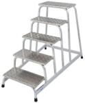 KRAUSE Алуминиева монтажна степенка с 5 стъпала Krause Stabilo, 1x5 (10805058) (10805058)