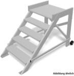 KRAUSE Мобилна алуминиева стълба Krause, 1x5, с платформа, наклон 45° (07810366) (07810366)