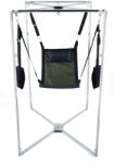 Mr Sling Pack Kit Sling Tissu Carré Kaki-Noir Armature Grise - Prémium Kétoldalas Anyagú Bőrönd Táska Gránit Színben - pajkospajtas