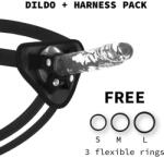 X Ray - átütő erejű strap-on dildó 18 cm hosszú 4 cm átmérőjű - pajkospajtas