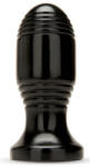 Prowler RED Ribbed Plug - bordázott anális vibrátor, 10, 5 x 5 cm, fekete - pajkospajtas