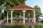 SKAN HOLZ Nyolcszögletű kerti pavilon Nice371 484 cm átmérő, natúr kezeletlen faanyag (371655-00-31)