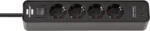 brennenstuhl 4 Plug + 2 USB 1,5 m (1153240106)