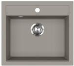 Evido Quadro 6 gránit mosogató egymedencés 562x510mm platina 442063