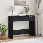 vidaXL Конзолна маса Черния дъб 30 x 36 x 75 см Инженерна дървесина (862769)