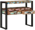 vidaXL Конзолна маса с рафт 90 x 33 x 75 см Солидно възстановено дърво (4102744)