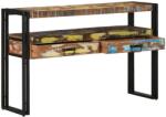 vidaXL Конзолна маса 120 x 33 x 75 см Солидно възстановено дърво (4102741)