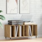 vidaXL Шкаф за грамофонни плочи Старо дърво 100 x 38 x 48 см (862899)