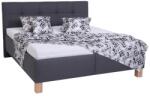 POHODA MARIA kárpitozott ágy tárolóhellyel, matrac nélkül, 160x200 cm, szürke 8590828931829 (PO0013)
