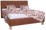 POHODA Kárpitozott ágy tárolóhellyel matrac nélkül VIOLET 160x200 cm konyak barna PO0031 (PO0031)