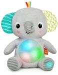 Bright Starts Plüss játék zenélő világító Hug-a-bye Baby elefánt 0hó+ - pepita