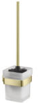 AREZZO design MONO WC kefe tartó wc kefével, szálcsiszolt arany (AR-120061BG)