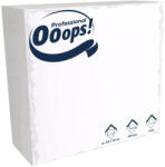 Ooops! Ooops! szalvéta 33X33cm, 2r. , 1/4 hajtás, FEHÉR, 100 lap/csg, 20csg/karton, 36karton/raklap (KSC21002250)