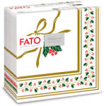 Lucart S. P. A Fato Airlaid karácsonyi szalvéta 40x40cm Holly Gold 50 lapos (88455600)