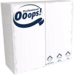 Ooops! Ooops! szalvéta 33X33cm, 2r. , 1/8 hajtás, FEHÉR, 100 lap/csg, 20csg/karton, 42karton/raklap (KSC21001999)
