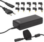 Delight Univerzális laptop/notebook töltő adapter tápkábellel (55360)