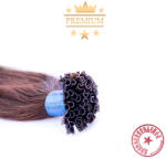 HairExtensionShop Prémium U-TIP Póthaj Sötétbarna Hőillesztéses Hajhosszabbításhoz 60cm (Szín #4) (VUT604)