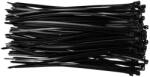 TOPEX Kábelkötegelő, gyorskötöző, 3.6mmx200mm, fekete, 100db, min. rendelés: 5cs (44E976)