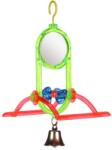 FLAMINGO Jucarie pentru pasari exotice Flamingo oglinda cu clopotel - bravapet